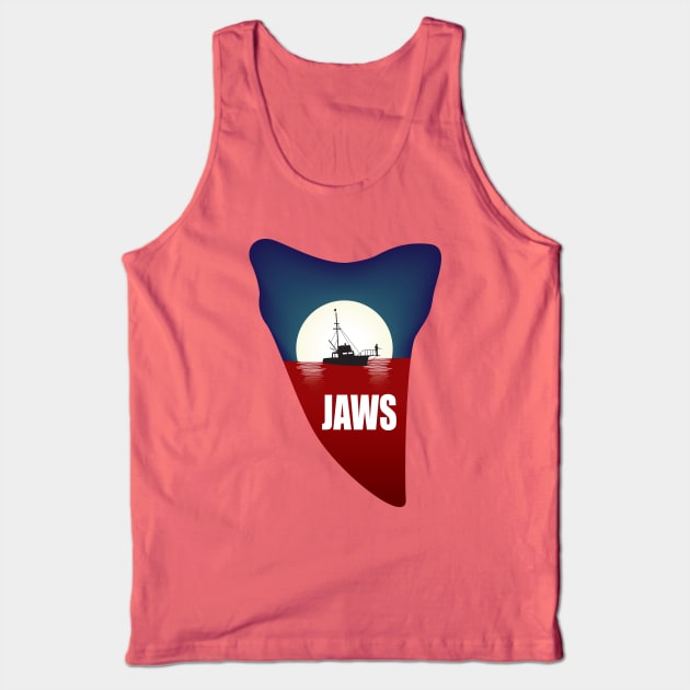 Jaws Tank Top by RyanBlackDesigns
